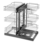 Virtuvės spintelių kampinė i&scaron;traukiama lentyna