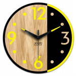 Modernclock Arnold medinis sieninis laikrodis 33,5 cm, tylus