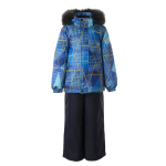 Huppa Žieminis komplektas berniukams DANTE, blue pattern/ navy
