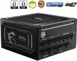 Maitinimo &scaron;altinis MSI MAG A1000GL PCIE5 II 1000W ATX PSU, 80 PLUS Gold
