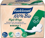 Higieniniai paketai Vuokkoset Night Wings 100% BIO, 9 vnt.