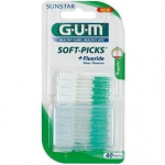 Mink&scaron;ti krap&scaron;tukai Soft Picks, su flouridu, 40 krap&scaron;tukų GUM&reg; (632)