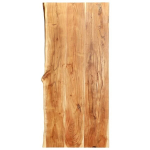 Vonios spintelės stalvir&scaron;is vidaXL, 114x52x3.8 cm, rudas
