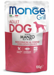 Monge Grill Dog Pouches konservai &scaron;unims su Jautiena 100g
