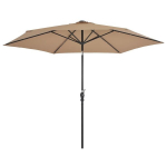 Lauko skėtis vidaXL, 300 cm, rudas