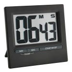 Skaitmeninis laikmatis ir chronometras su aliuminio priekiu TFA 38.2013.01