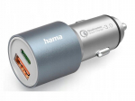 Hama 38w Sidabrinis Automobilinis Įkroviklis su Usb-a ir Usb-c