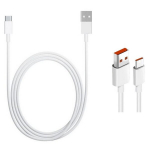 Xiaomi Original Type C 6A duomenų kabelis,1m, baltas