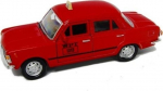 Modelis "fiat 125p Taxi" 1:39, raudonas