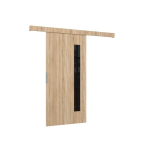 Stumdomos durys ni&scaron;ai ADRK Furniture Gela 76, rudos
