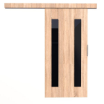 Stumdomos durys ni&scaron;ai ADRK Furniture Hers 96, rudos
