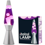 iTotal - Lava Lamp 36 cm - Silver Base, Purple Liquid and White Wax (XL1766)