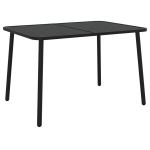 vidaXL Sodo stalas, antracito spalvos, 110x80x71cm, plienas