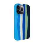 Evelatus silikoninis dėklas Apple iPhone 14 Pro Max Įvairiaspalvis Mėlynas