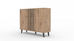 Komoda ADRK Furniture Ika, ruda/juoda