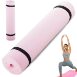 Sporto kilimėlis Tourist Mat Sleeping Pad Fitness Yoga Beach, rožinis, Rožinė