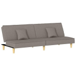 Dvivietė sofa-lova vidaXL pilka
