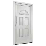 vidaXL Priekinės durys baltos spalvos 98x198 cm
