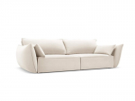 Velvet sofa Vanda, 3 sėdimos vietos, &scaron;v. smėlio sp.