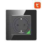 I&scaron;manus sieninis elektros lizdas&nbsp;WiFi Avatto N-WOT10-EU-B TUYA, juodas