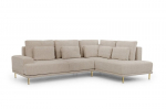 De&scaron;ininė kampinė sofa Bogart Nicole, ruda