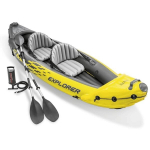 Pripučiama baidarė Intex Explorer K2, geltona