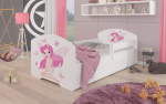 Vaiki&scaron;ka lova Adrk Furniture Pepe Girl with wings, 70x140 cm, balta
