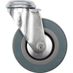 Vorel pasukamas ratukas su pilka guma 75mm