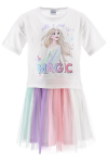 Rinkinys mergaitei Disney Frozen, mar&scaron;kinėliai ir sijonas, įvairių spalvų