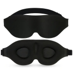 3D Juoda Deal Unisex Miego Kaukė