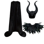 Kostiumas Maleficent, juodas, 3 dalių