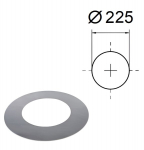 Dekoratyvinė apvali uždarymo plok&scaron;telė. D-225 mm.