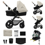 Universalus vežimėlis Kinderkraft Moov 2 Air 4in1, Moonlight Grey