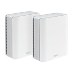 ASUS ZenWiFi BT8 (2-pak) Trijų juostų (2,4 GHz / 5 GHz / 6 GHz) Wi-Fi 7 (802.11be) Mar&scaron;rutizatorius, Baltas, 3 vidinės antenos