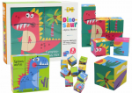 Edukacinės kaladėlės-dėlionė Dinosaur 6in1 Lean Toys, 9 d.