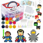 Superherojų lyginimo karoliukų rinkinys La Manuli, 6000 vnt., su priedais