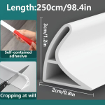 Lipni silikoninė vandens užtvaros juosta du&scaron;ui, 250cm/98,4im