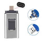 USB laikmena USB-C 128GB atminties laikmena,  Sidabrinis
