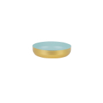 My Home Soft Gold Mint dekoratyvinis dubuo, 16x16x3,5 cm
