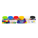 Natūralus plastilinas Genio kids, 6 spalvos, 300 g