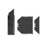 Keičiami trapecijos formos a&scaron;menys Bradas , 19 mm, BLACK, 10 vnt.