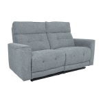 Gulimasis sofa Home4You BOSCO 2-vietė su elektriniu mechanizmu, melsvai pilka