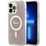 Guess 4g Magsafe dėklas Iphone 14 Pro Max, rožinis