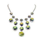 Kaklo papuo&scaron;alas moterims DiamondSky &bdquo;Vortex III&ldquo; su Swarovski kristalais