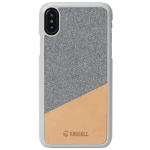 Krusell Tanum dėklas skirtas Apple iPhone XS &ndash; smėlio / kūno spalvos