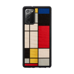 Man & Wood Mondrian Wood juodas dėklas skirtas Samsung Galaxy Note 20