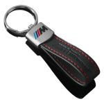 "BMW Motorsport M-Power" raktų pakabukas - auk&scaron;čiausios kokybės odinis automobilio raktų pakabukas