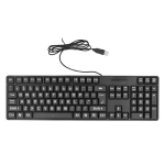 Laidinė didelių klavi&scaron;ų klaviatūra 104 mygtukai, USB, vyresniems