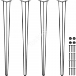 91,5 cm juodos plieninės stalo kojos (4 vnt., 399,16 kg)