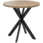 Valgomojo stalas 75 x 75 cm apvalus virtuvės stalas 2-4 asmenims modernus valgomojo stalas su voro kojomis Ruda
